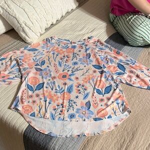 Floral Print Women's Blouse